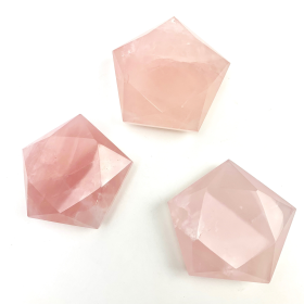 Rose Quartz | 5 Point Star | AAA Quality | 60-70mm | Brazil