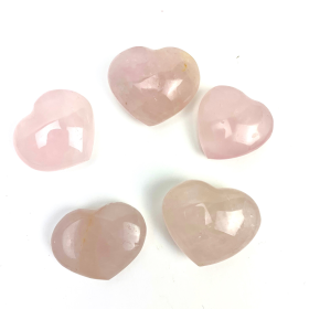 Rose Quartz Heart | 30-40mm | Madagascar