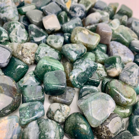 Moss Agate | Tumbled | 20-30mm | Kilo Lot | Africa