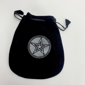 Pentagram Drawstring Velvet Bag