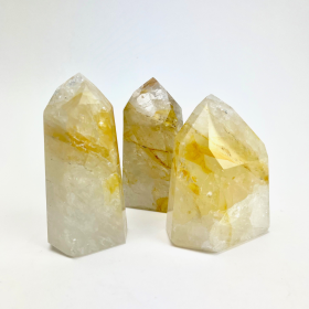 Hematoid Quartz "Yellow Healer | Polished Standing Point | Brazil | 85-10mm