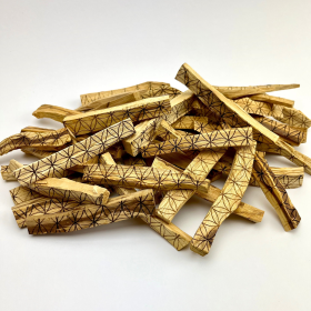 Palo Santo | Flower of Life Engraved | 10cm Sticks | Peru