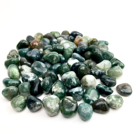 Moss Agate | Tumbled | 15-20mm | 1 lb | India