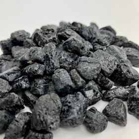 Black Tourmaline | Raw/Tumbled | 15-30mm | 1lb | Brazil