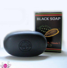 Cocoa & Vitamin E Black Soap - 4 oz.