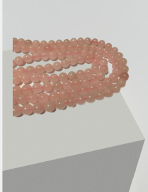 Rose Quartz Beads, SEMI-PRECIOUS STONE, 8 mm Beads - 46 Beads per strand