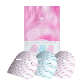 Infrared Functional Sheet Mask with Hyaluronic Acid and Rose Serum (Contains 3 Reusable Masks)