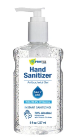 Hand Sanitizer Gel 70% Alcohol - (Pack of 10) (size: 8oz)