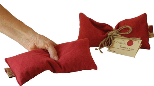 Hot Cherry Eye Pillow (Color: Red Denim)