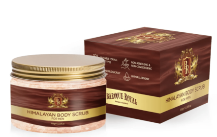 Baroque Royal Body Scrub (Color: Himalayan Pink Salt, size: 350 gm)