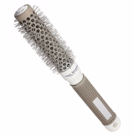 Ceramic & Ionic Nano Tech Round Hair Brush (Color: Grey, size: 19mm)