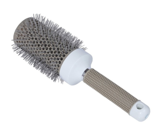 Ceramic & Ionic Nano Tech Round Hair Brush (Color: Grey, size: 53mm)