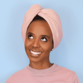 Sleek'e Microfiber Hair Wrap (Color: Baby Pink)