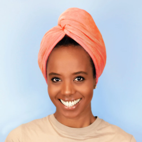 Sleek'e Microfiber Hair Wrap (Color: Coral)