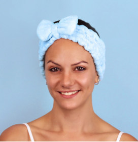 Sleek'e Microfiber Head Band (Color: Blue)