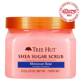 Tree Hut Moroccan Rose Shea Sugar Exfoliating and Hydrating Body Scrub, 18 oz (Brand: Tree Hut)